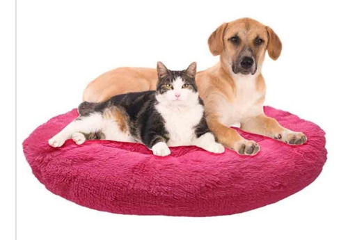 Cama Para Perro Antiestrés Varios Colores Grande 70x80x20 Gris