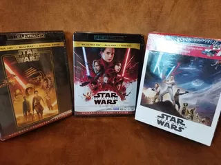 Trilogía Star Wars Episodios 7,8 Y 9 En 4k Ultra Hd Blu Ray.