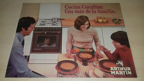 P197 Clipping Publicidad Cocina Arthur Martin Año 1976 (Usado)
