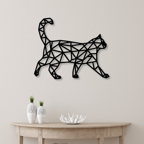 Cuadros Para Dormitorio Decorativos Gato Acero Negro