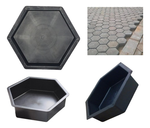 Forma Lisa Sextavada 25x25x8 Durável E Eficiente - 12 Un