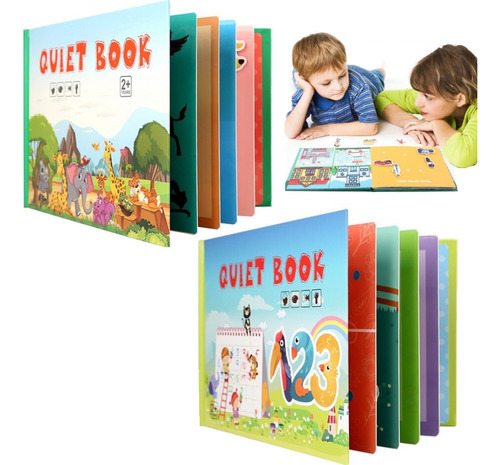 Rt Libro Interactivo Montessori Silent Color Para Niños, 2