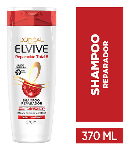 Shampoo Elvive Reparación Total 5 X 370 Ml