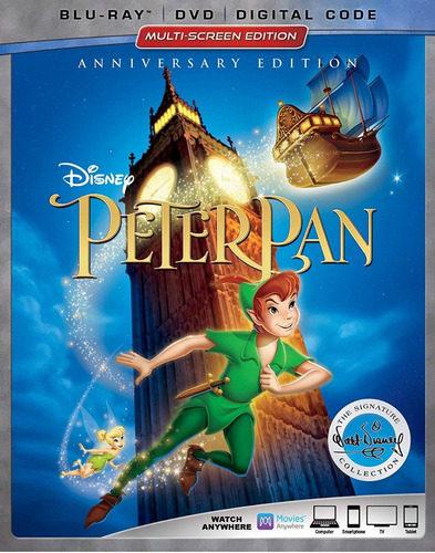 Blu-ray + Dvd Peter Pan (1953) Signature Collection