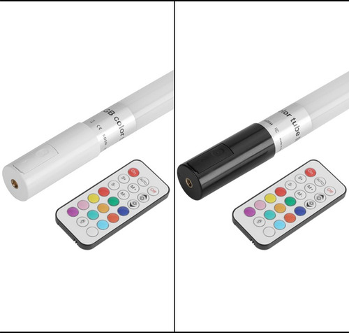 Imagen 4 de 6 de 2 Tubos Led Rgb Portátil 120 Cm+mini Atril +control Remoto