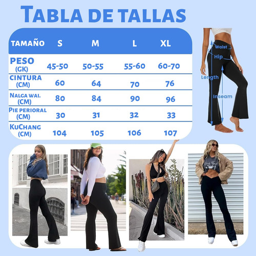 Leggins Deportivo Casual Acampanado