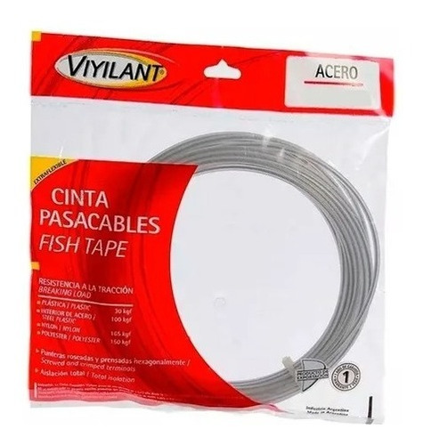 Cinta Pasacables 4mm Interior De Acero De 15 Metros Viyilant