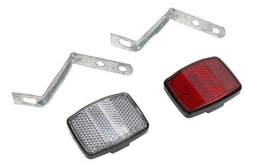 Imagen 1 de 4 de Reflector Bmx Con Soporte Cristal + Rojo Plastica Vc