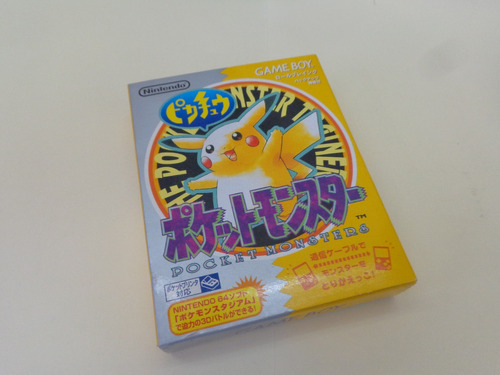 Pocket Monsters Pokemon Amarillo Pikachu Japones Original Gameboy