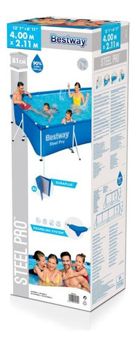 Piscina Estructural Rectangular 5700 Lts Bestway 56405
