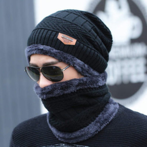 Kit Touca Gorro Cachecol + Luva Inverno Lã Pelinho Frio