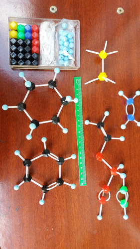 Kit Molecular Mini, Química Orgánica 55 Átomos + 64 Enlaces