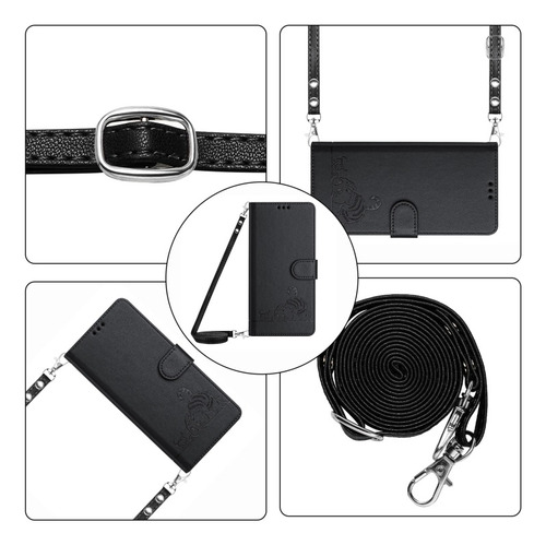 Funda Con Patrón En Relieve De Gato Y Ratón Para Samsung