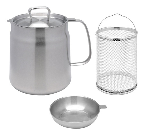 Juego De Freidora, Olla Para Sopa, Colador De Aceite 2l