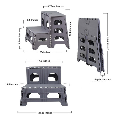 Taburete Plegable De 2 Escalones Cocina, Armario, Rv Y ...