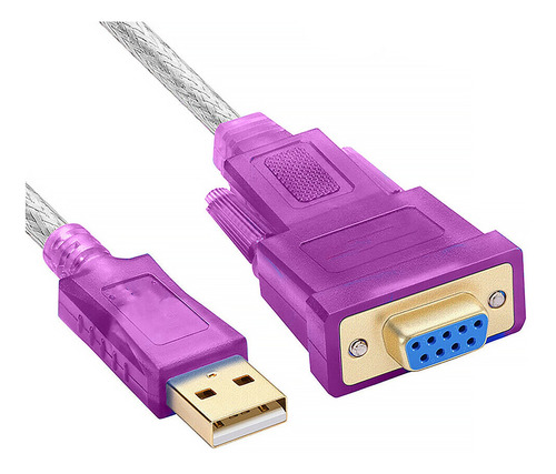 Cable Adaptador Usb A Serial Rs232 Db9 Hembra 1.8m Efectivo