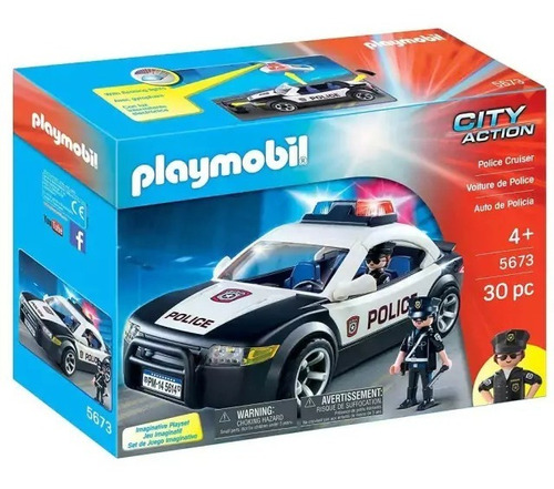 Playmobil Auto De Policia C/ Luces Patrulla 5673 City Action