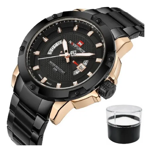 Reloj pulsera Naviforce 9085 de cuerpo color auriculares para