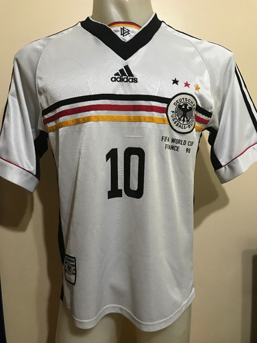 Camiseta Alemania Francia 1998 Hassler #10 M - L