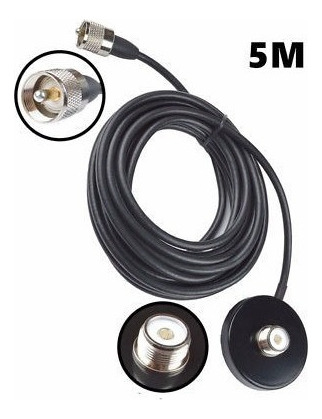 Uhf Antena + Soporte Magnético Para Radio Móvil Icom Ic-2730