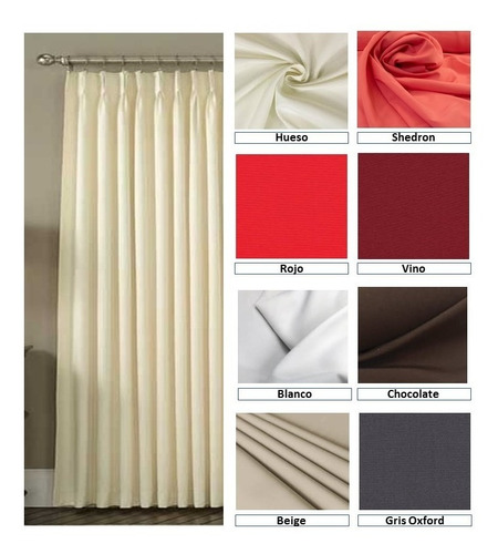 Juego De Cortinas De Ganchos Medidas Diferentes