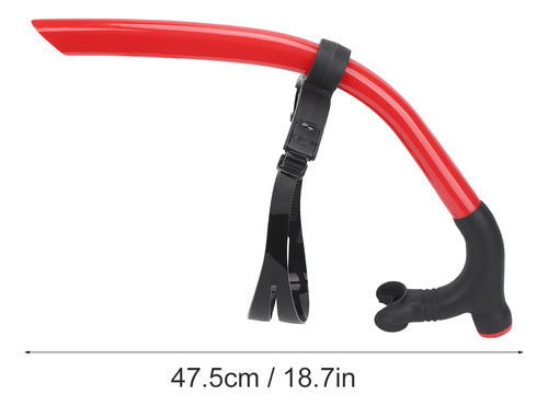 Esnórquel Frontal Rojo Para Entrenamiento De Natación