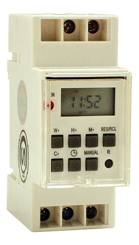 Interruptor Timer Horario Digital Programable 2 Modulos 