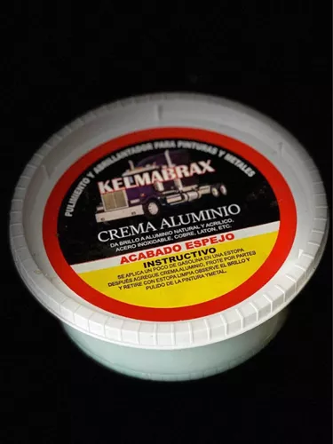 alarma herramienta Bigote Crema Para Pulir Aluminio Efecto Espejo Color Verde O Blanca | MercadoLibre