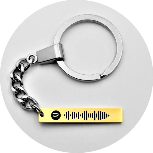Imagen 1 de 3 de Llavero Spotify Acero Láser Personalizado 1070·75·77