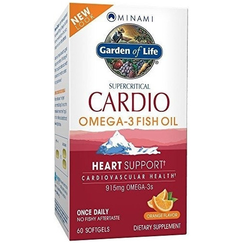 Cardio Omega-3, Sabor Naranja, 60 Unidades Cápsulas Blandas