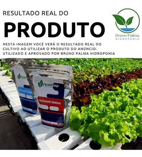 Imagem 2 de 7 de Kit Nutrientes Para Hidroponia 1000 Litros - Alface