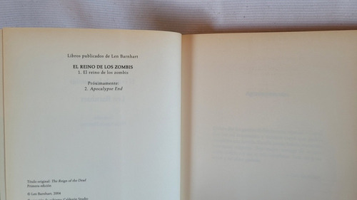 Imagen 5 de 9 de El Reino De Los Zombis + El Final Del Desastre Len Barnhart
