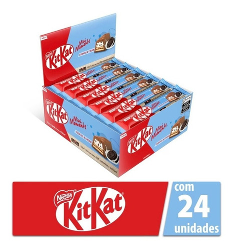 Kit C/24 Kitkat Cookies And Cream Mini Moments-kit Kat 