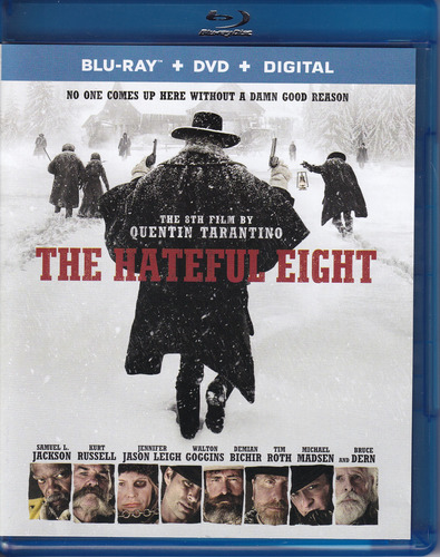 Los 8 Mas Odiados Quentin Tarantino Pelicula Blu-ray + Dvd