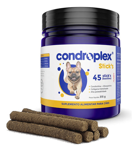 Suplemento Alimentar Condroplex Sticks 45unt 10kg Avert Full