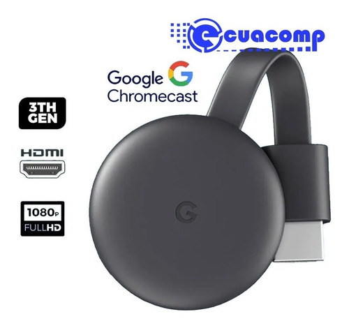 Imagen 2 de 5 de Google Chromecast 3ra Gen. Hdmi 1080p Wifi Android Mac Win