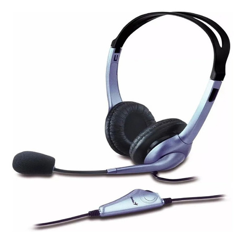 Imagen 3 de 7 de Auriculares Genius HS-04S azul y negro