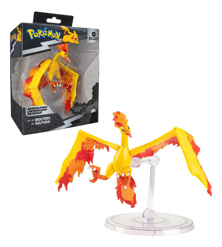 Figura Moltres Articulable 15 Cm Pokemon