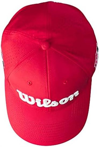 Wilson Performance Mesh Hat - Osfm, Rojo