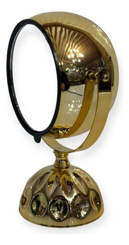 Relógio Em Metal De Mesa Retrô C/ Espelho 17cm - Vencedor