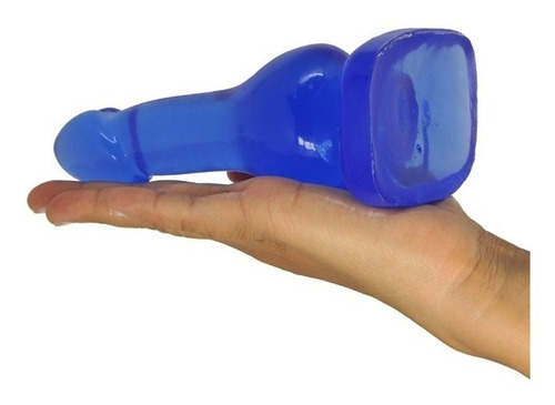 Plug Andro Pênis - Azul 17 Cm X 3 Cm