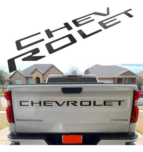 Emblema Chevrolet Letra Tapa 2019  Silverado Cheyenne