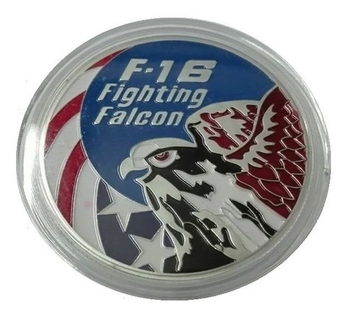 Medalla Conmemorativa Avión F-16 Fighting Falcon Usa