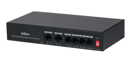 Dahua Dh-pfs3006-4et-36 Switch 4 Puertos Poe 2 Ptos Uplink