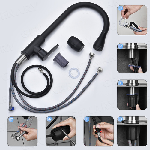 Llave Mezcladora De Fregadero Grifo Cocina Tarja Inoxidable