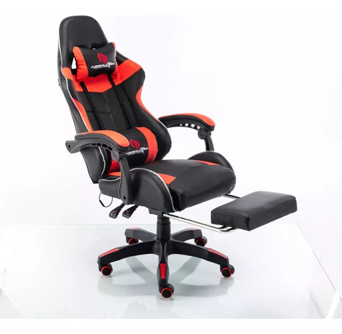 Sillon Silla Gamer Pro Playstation Pc Apoya Pies Oficina