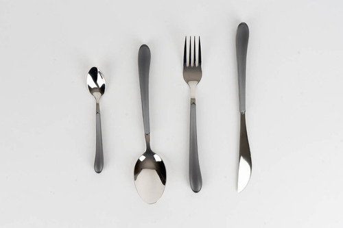 Juego De Cubiertos Decora Inoxidable Ss-410 Gris 16 Piezas