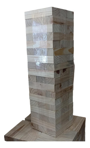 Juego Tipo Jenga Gigante De Verdad 54 Piezas De 4cmx7cmx21cm