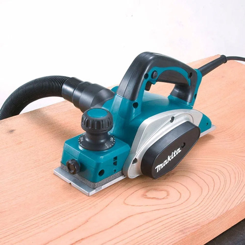 Imagen 6 de 8 de Cepillo eléctrico de mano Makita KP0800 82mm 220V azul