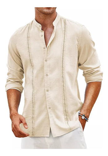 2023 Cubana Guayabera Camisas For Man De Lino, Casual